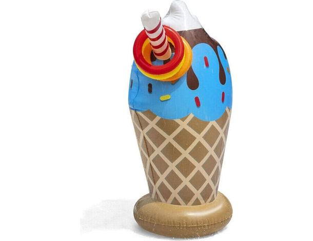 Gioco a Forma di Cono Gelato Gonfiabile Spruzza Acqua Per Bambini Estate