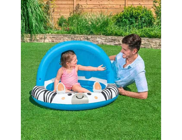 Piscina Gonfiabile per Bambini Gioco Play Center Zebra Acqua Bimbi 2 anni+ 4