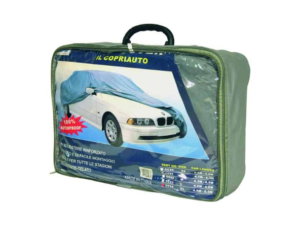 Telo Copriauto in PVC Felpato XS Neve Pioggia Sole Copri Auto Impermeabile...