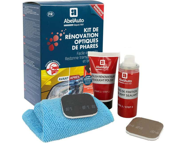 Kit Restauro Fari Fanali Auto Pulizia Riparazione Lucidatura Faretti Luci Auto
