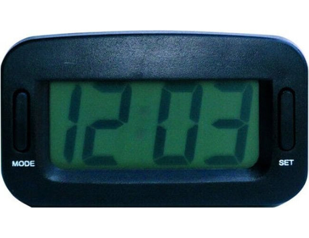 Orologio Da Auto Digitale da Cruscotto Mini con Adesivo Display LCD per Interni