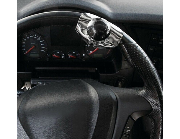 Pomello Giravolante per Camion Trattore Auto Manopola Sterzo Universale Nero...