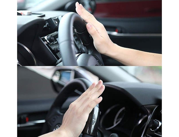 Pomello Giravolante per Camion Trattore Auto Manopola Sterzo Universale Nero...