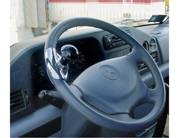 Pomello Giravolante per Camion Trattore Auto Manopola Sterzo Universale Nero...