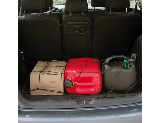 Rete Elastica Bagagliaio Porta Oggetti 12 Ganci per Auto Automobile 115x86cm...