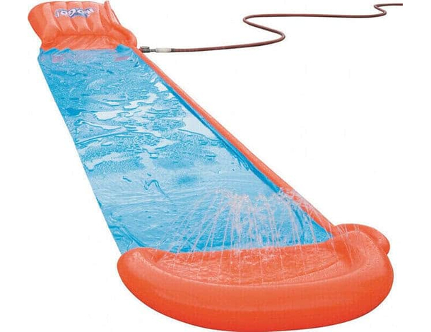 Acqua Scivolo Ferroviario 1 Corsia Bambini 488cm Gioco Esterno Giardino Piscina