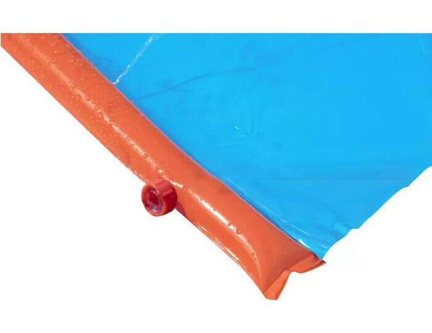 Acqua Scivolo Ferroviario con 2 Corsie Bambini 488cm Gioco Esterno Giardino...