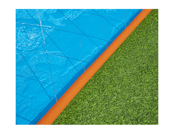 Acqua Scivolo Ferroviario con 3 Corsie per Bambini 488cm Gioco Esterno...