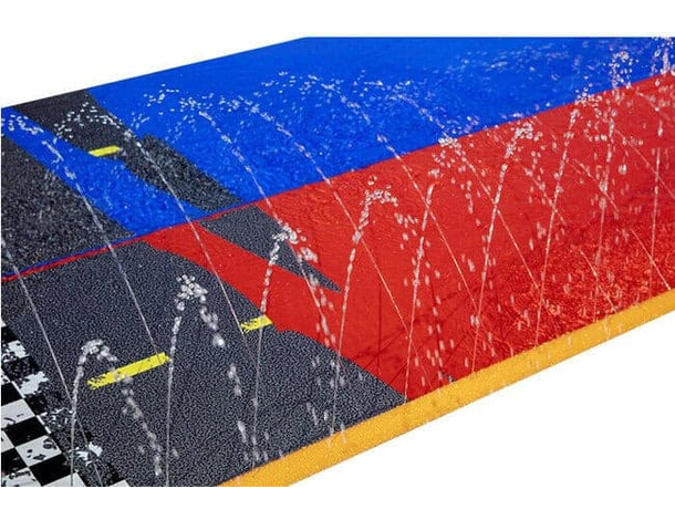 Acqua Scivolo Ferroviario Bambini 488 cm Gioco Anelli Esterno Giardino Estate...