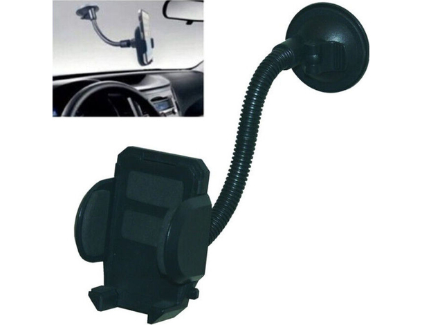 Supporto Porta Cellulare per Auto Sostegno Smartphone Parabrezza Ventosa Nero