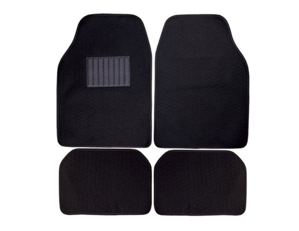 Set 4 Tappeti In Moquette Per Auto Tappetini Universali Battitacco Mod. Bravo