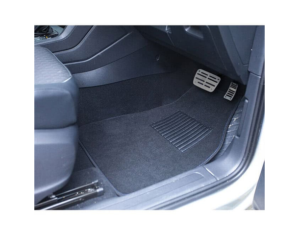 Set 4 Tappeti In Moquette Per Auto Tappetini Universali Battitacco Mod. Bravo...