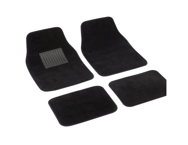 Set 4 Tappeti In Moquette Per Auto Tappetini Universali Battitacco Mod. Bravo...