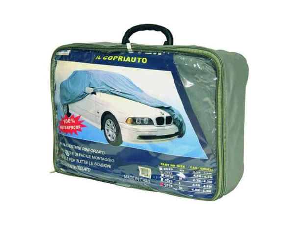 Telo Copri Auto M Felpato Con Zip PVC Anti Pioggia Sole 450x185x145 cm SUV...