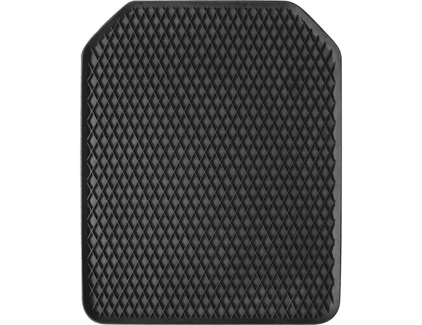 Tappetino per Auto in PVC Universale Antiscivolo Bordo Alto Nero 45x55 cm