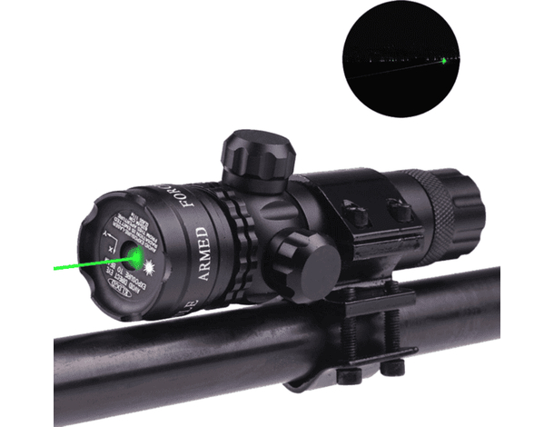 Puntatore Laser di Precisione x Fucile Pistola Colore Verde Distanza 2000 Metri