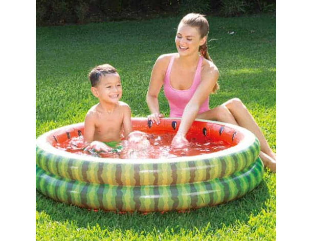 Piscina Gonfiabile per bambini Anguria Tonda divertimento estivo 114x25 cm...