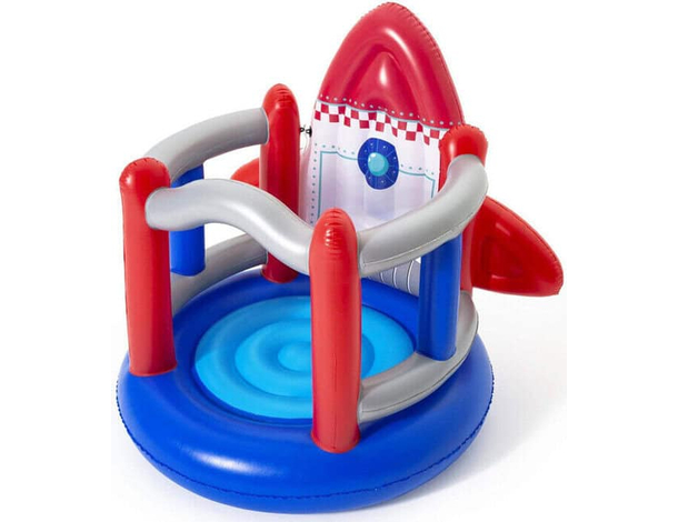 Castello Gonfiabile per Bambini Salterello Razzo Spaziale 155x142x145 cm