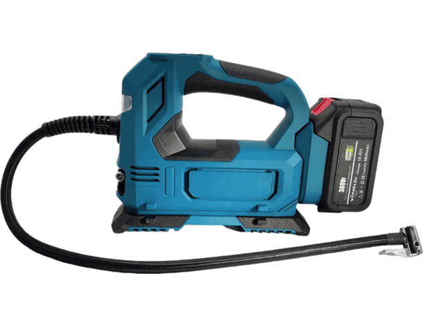 Compressore Aria Portatile 2 Batteria LCD Valigetta Ruote Auto Moto Bici 5