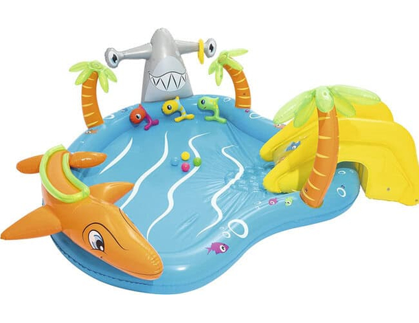 Play Center Gioco Gonfiabile Vita Marina Piscina bambini Bestway 280x257x87...