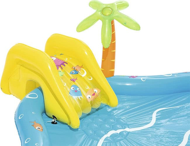 Play Center Gioco Gonfiabile Vita Marina Piscina bambini Bestway 280x257x87...