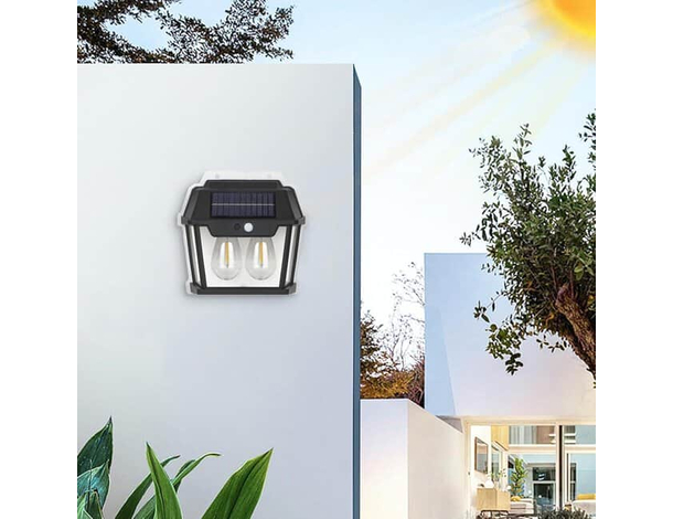 Faretto da Esterno Lampada Led ad Energia Solare Ricaricabile Sensore...