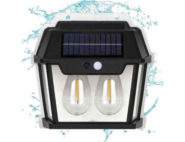 Faretto da Esterno Lampada Led ad Energia Solare Ricaricabile Sensore...