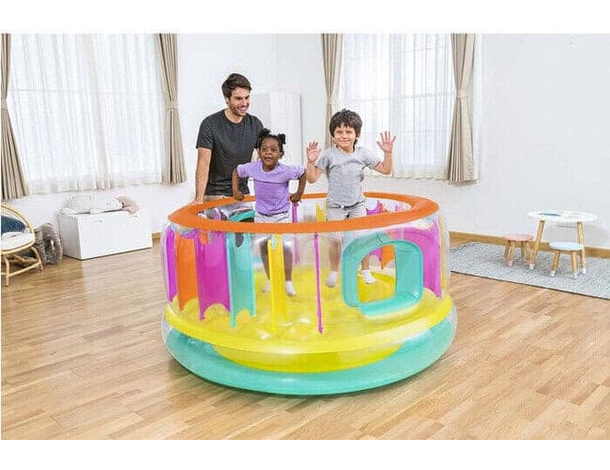 Saltarello Castello Gonfiabile per Bambini Gioco 180x86 cm Bouncer...