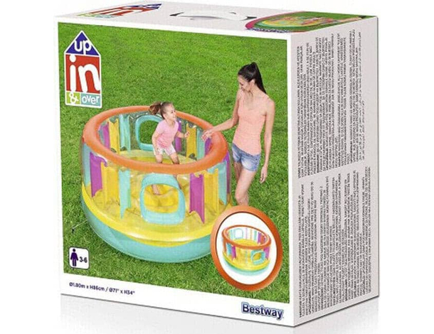 Saltarello Castello Gonfiabile per Bambini Gioco 180x86 cm Bouncer...