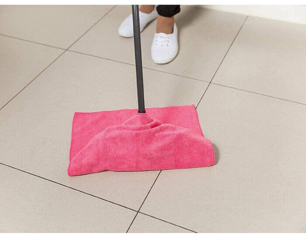 4 Pezzi Panni Lava Pavimenti in Microfibra Igiene Colors Pulizia Casa 40x50...