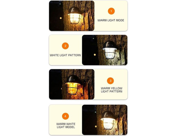 Lampada da Campeggio LED Retro Portatile Dimmerabile Ricaricabile Tenda 15W...