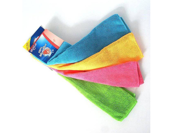 8 Panni XL Microfibre Colors Lavabili in Lavatrice Riutilizzabili 36x34cm 2