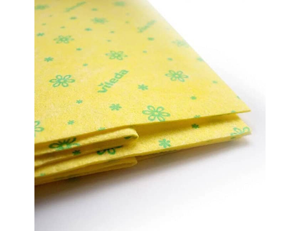 4 Pezzi Panno Giallo per Pulizia Pavimenti 30% Microfibra Vileda 59 x 50 cm...