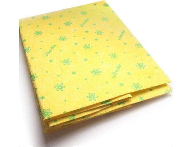 4 Pezzi Panno Giallo per Pulizia Pavimenti 30% Microfibra Vileda 59 x 50 cm...