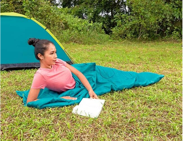 Sacco a Pelo Evade 15 Campeggio Dormire Aperto 180x75 cm da Viaggio Invernale...