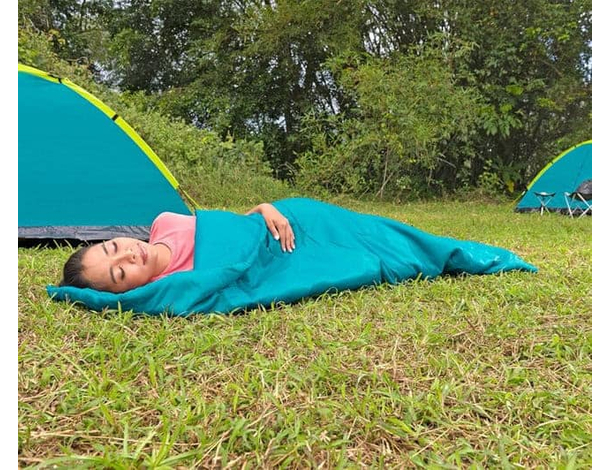 Sacco a Pelo Evade 15 Campeggio Dormire Aperto 180x75 cm da Viaggio Invernale...