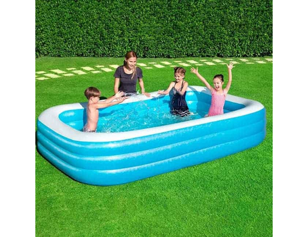 Piscina Gonfiabile Fuoriterra Rettangolare Bambini 305x183x56 cm Mod. 54150...