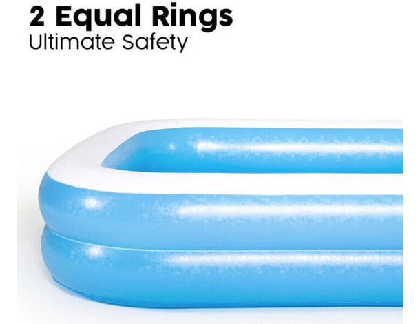 Piscina Gonfiabile Fuoriterra Rettangolare Bambini cm 262x175x51 Cod. 54006...