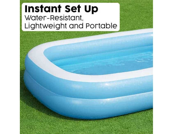 Piscina Gonfiabile Fuoriterra Rettangolare Bambini cm 262x175x51 Cod. 54006...