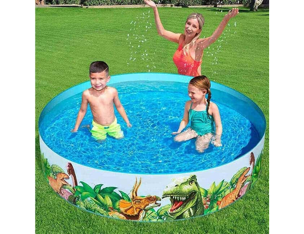 Piscina Rigida Fuoriterra Dinosauri Rotonda Diametro 244 cm da Giardino Mare...