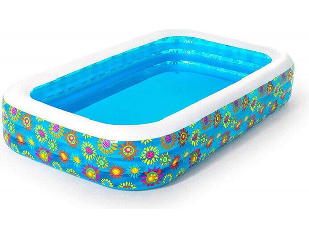 Piscina Gonfiabile Fuoriterra Rettangolare Bambini cm 305x183x56 Mod.54121