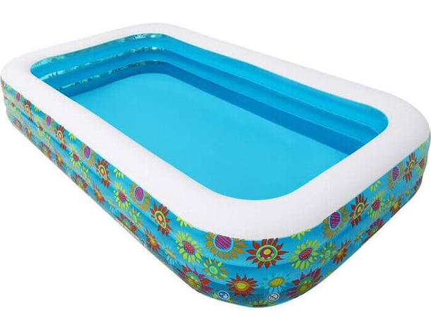 Piscina Gonfiabile Fuoriterra Rettangolare Bambini cm 305x183x56 Mod.54121 3