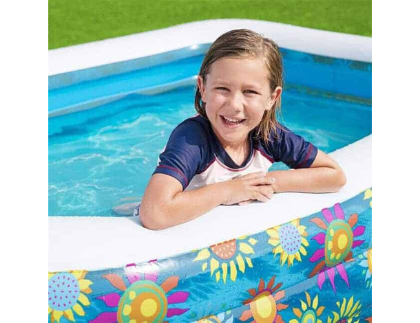 Piscina Gonfiabile Fuoriterra Rettangolare Bambini cm 305x183x56 Mod.54121 5