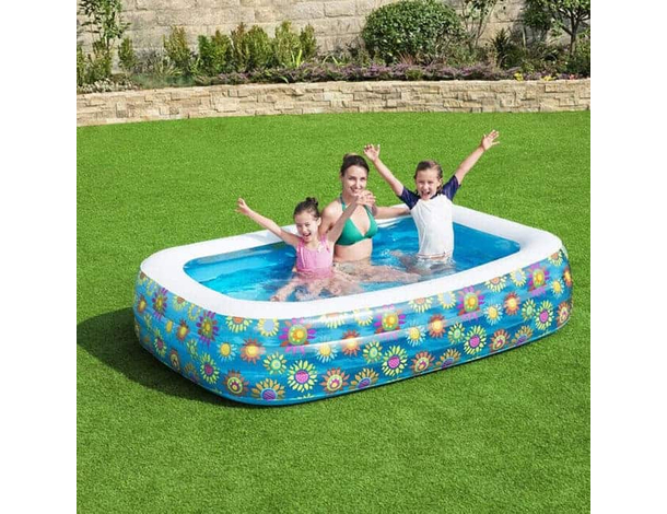 Piscina Gonfiabile Fuoriterra Rettangolare Bambini cm 305x183x56 Mod.54121 6