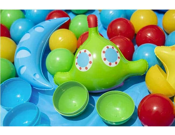 Piscina Gonfiabile per Bambini con 50 Palline Set da Gioco 102x25cm 3