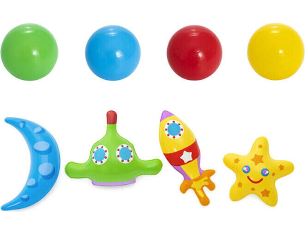 Piscina Gonfiabile per Bambini con 50 Palline Set da Gioco 102x25cm 4