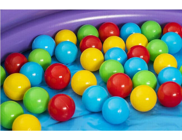Piscina Gonfiabile per Bambini con 50 Palline Set da Gioco 102x25cm 5
