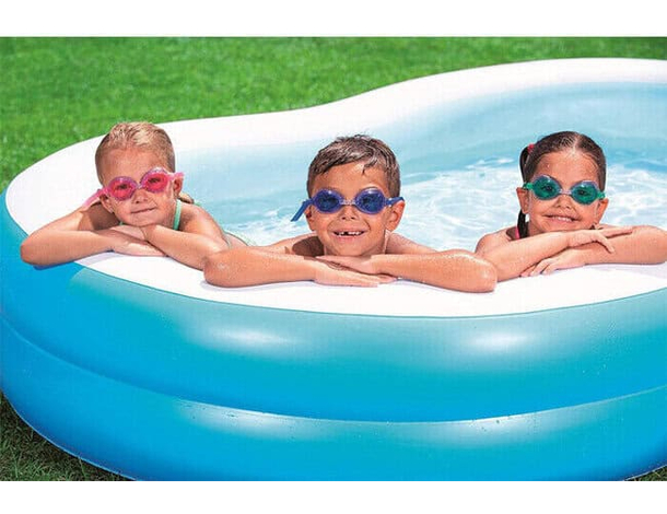 Piscina Gonfiabile Fuoriterra Giardino Bambini Family 262x157x46 cm Otto 3