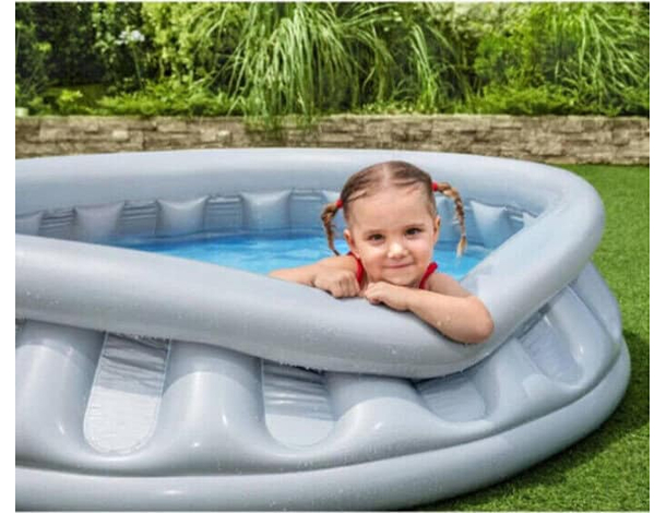 Piscina Gonfiabile Astronave SpaceShip Esterno Fuori Terra 152x43 cm Mare 3