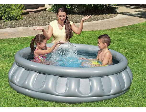 Piscina Gonfiabile Astronave SpaceShip Esterno Fuori Terra 152x43 cm Mare 6